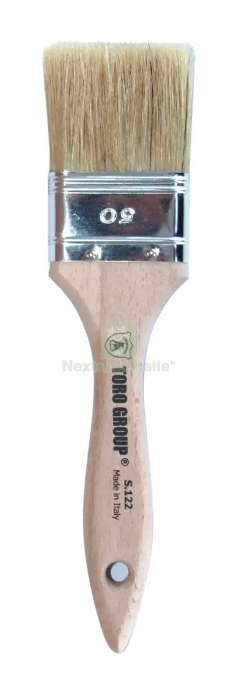 12PZ PENNELLESSA BIONDA MANICO LEGNO S.122 MM.40 — Pennelli e rulli — rif. FERX.56865