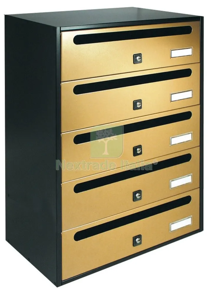 ALUBOX CASSETTA CUBO A 5 POSTI ORO — Casalinghi e organizzazione — rif. FERX.56870 ALUBOX CASSETTA CUBO A 5 POSTI ORO — Casalinghi e organizzazione — rif. FERX.56870