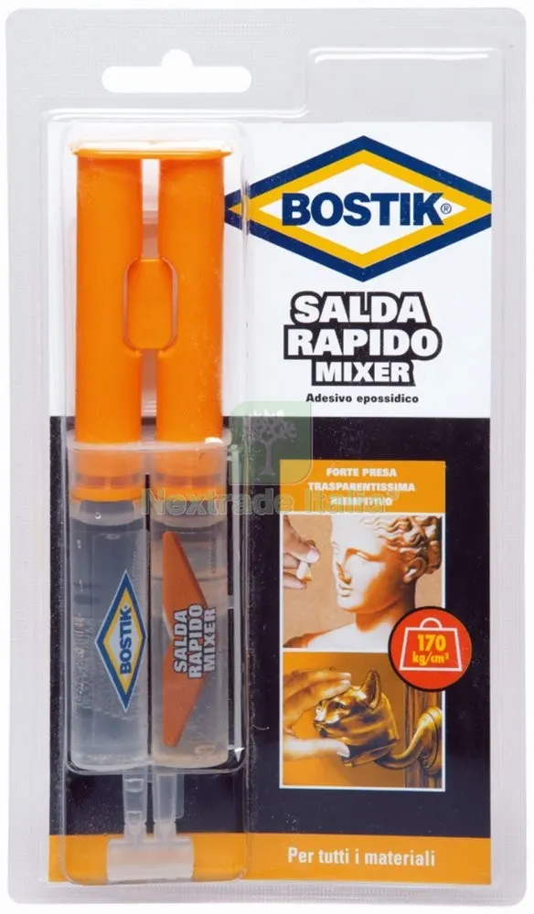 12PZ BOSTIK SALDA RAPIDO MIXER 24ML — Adesivi e sigillanti — rif. FERX.5698 12PZ BOSTIK SALDA RAPIDO MIXER 24ML — Adesivi e sigillanti — rif. FERX.5698