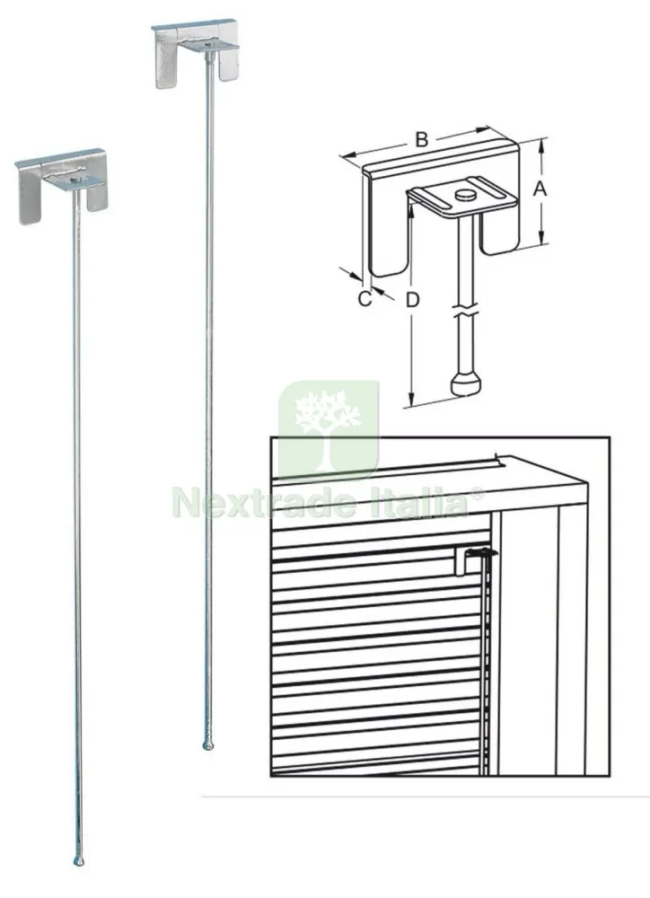 50PZ SICURA X TAPPARELLE PLASTICA SALTAP CM.48 — Arelle e frangivista — rif. FERX.57008