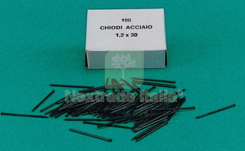 100CF Chiodini Gruppini Acciaio 7X25 MM Scatola 100 PZ — Chiodi e graffe — rif. FERX.57196 100CF Chiodini Gruppini Acciaio 7X25 MM Scatola 100 PZ — Chiodi e graffe — rif. FERX.57196