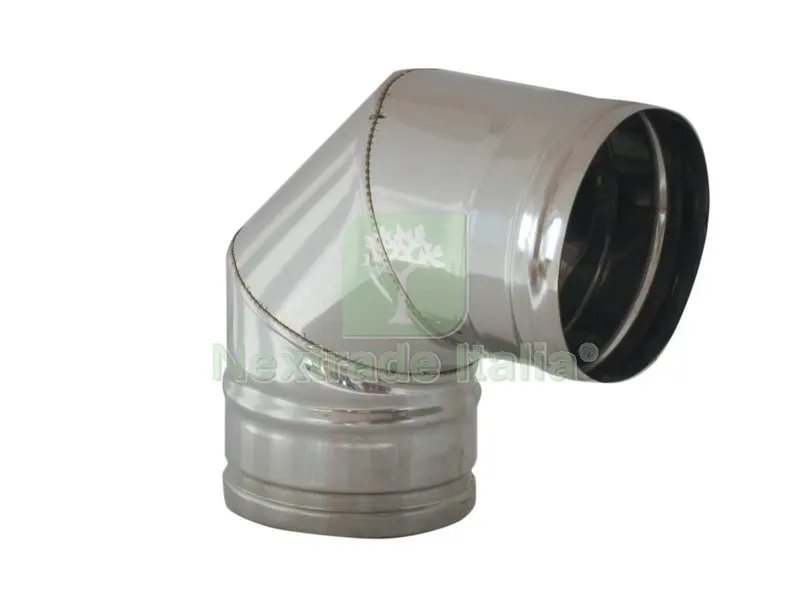Gomito Inox Aisi 304 90 Diametro 130 CM — Scarichi e sifoni — rif. FERX.57281 Gomito Inox Aisi 304 90 Diametro 130 CM — Scarichi e sifoni — rif. FERX.57281