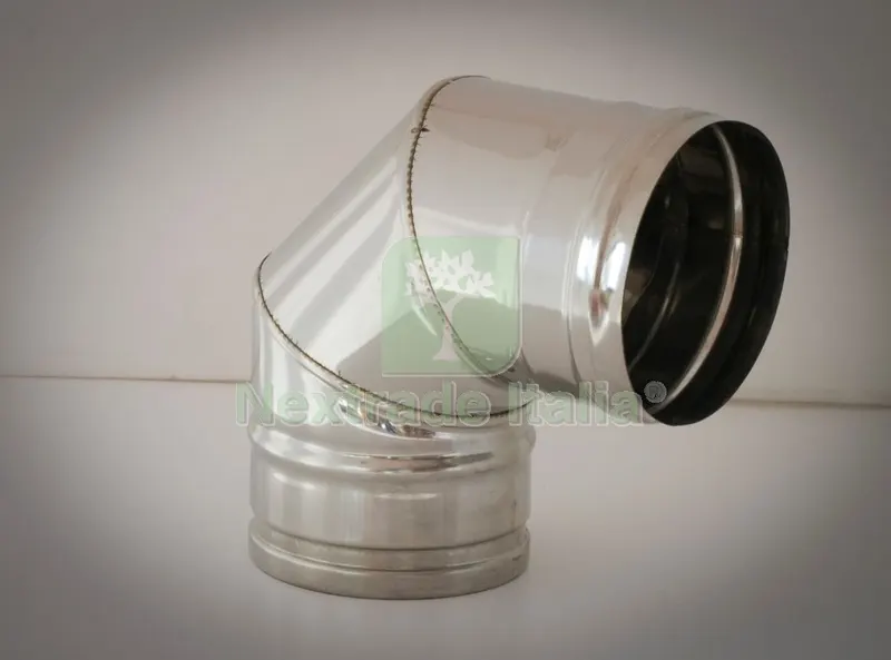 Gomito Inox Aisi 304 90 Diametro 140 — Scarichi e sifoni — rif. FERX.57288