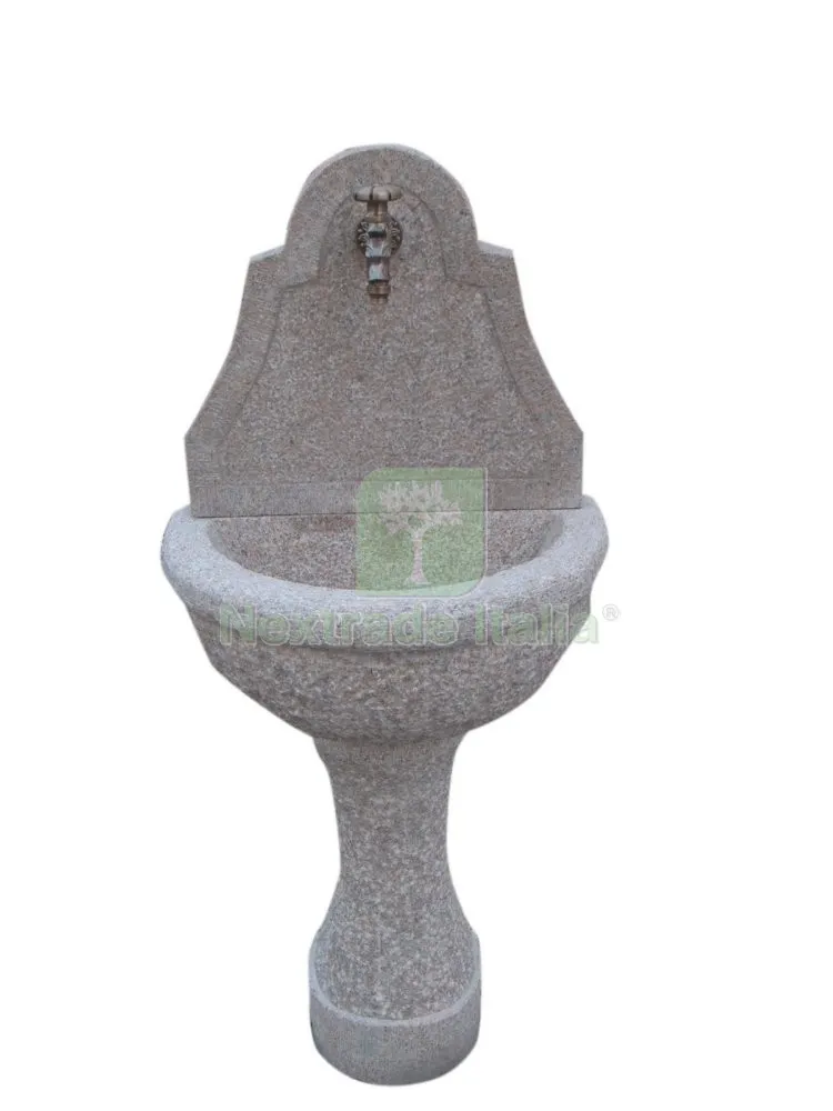 Fontana Pietra "granito Rosa" SLWF21 H.120 — Docce e arredo acqua da giardino — rif. FERX.57383 Fontana Pietra "granito Rosa" SLWF21 H.120 — Docce e arredo acqua da giardino — rif. FERX.57383