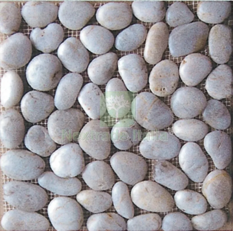 Pavimento in Ciottoli CM.30X30 Bianco — Pannelli e tavole in legno — rif. FERX.57430 Pavimento in Ciottoli CM.30X30 Bianco — Pannelli e tavole in legno — rif. FERX.57430