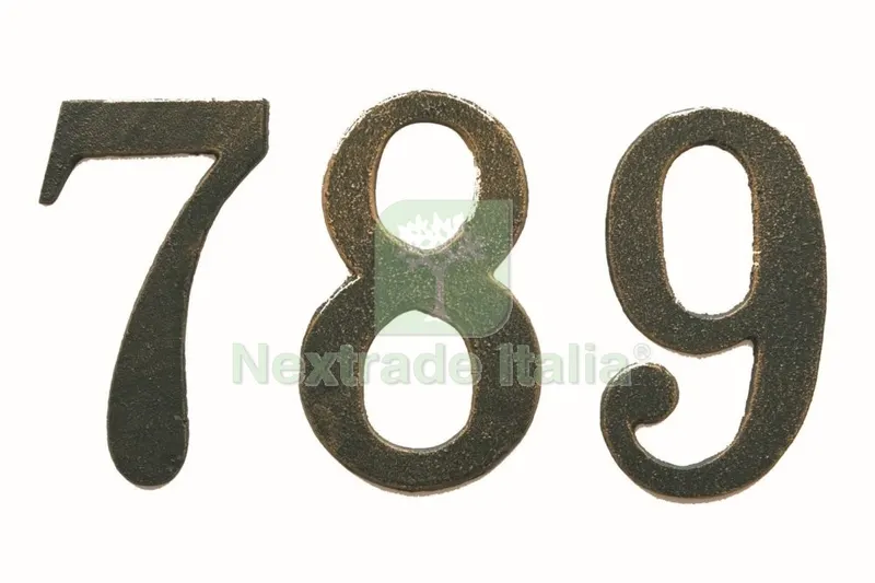 Numero Civico in Ghisa Verde Antichizzato N. 1 CM.13 — Ferramenta porte e finestre — rif. FERX.57513 Numero Civico in Ghisa Verde Antichizzato N. 1 CM.13 — Ferramenta porte e finestre — rif. FERX.57513