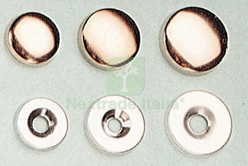 5SCATOLE SC BORCHIA COPRIVITE OTTONE NICHELATO 14 MM DA 12 PZ — Viti — rif. FERX.57558