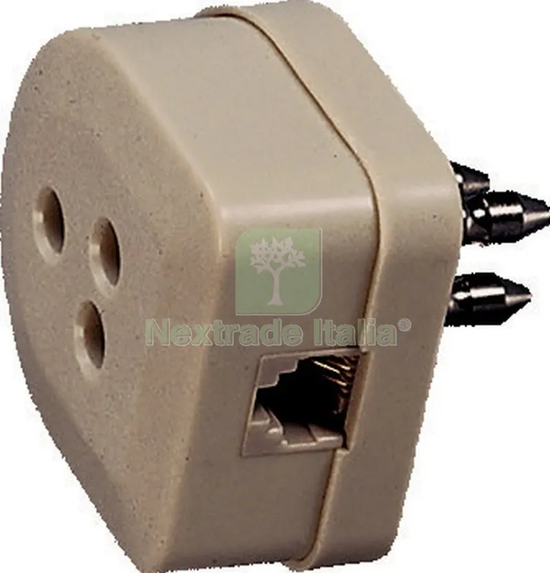 10PZ FME ART. 22.170 SPINA + PRESA PLUG 6-4C X TELEFONO — Interruttori e prese — rif. FERX.5763 10PZ FME ART. 22.170 SPINA + PRESA PLUG 6-4C X TELEFONO — Interruttori e prese — rif. FERX.5763