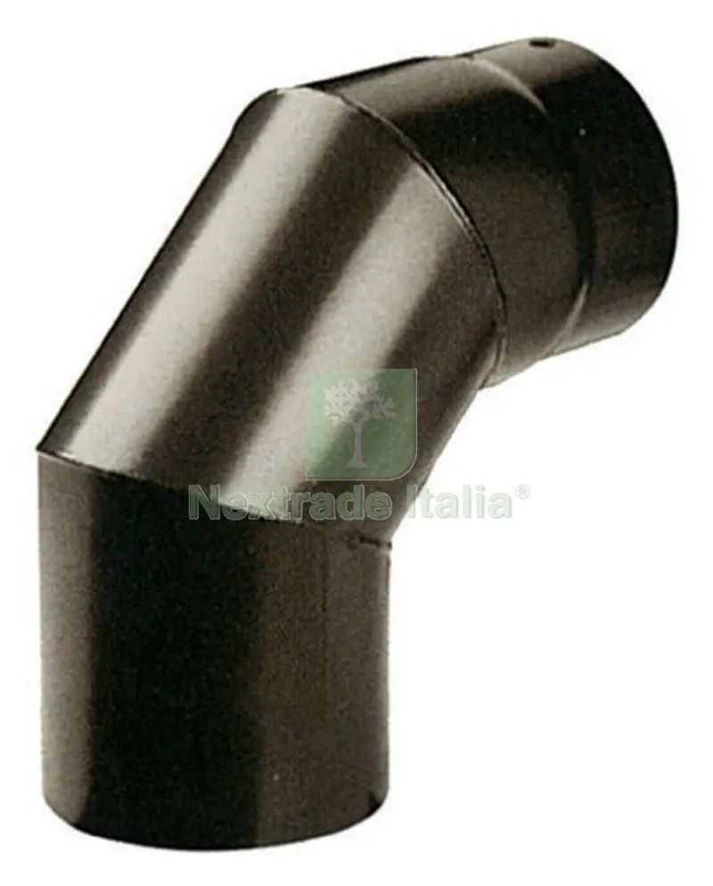 GOMITO PLUS PORCELLANATO 90 D 16 CM NERO — Tubi e raccordi — rif. FERX.5793