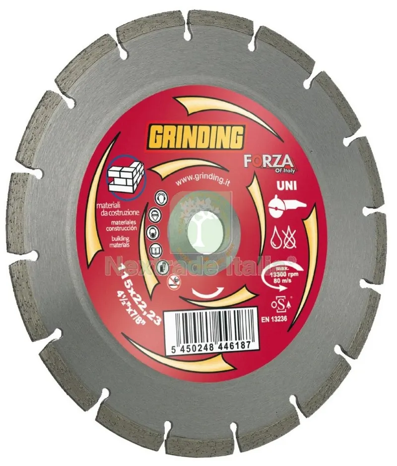 GRINDING DISCO COMPLETI DI FLANGIA,14 SETTORI DIAMANTATI,FORO 22MM, MOD.FORZA UNI — Punte, frese e dischi — rif. FERX.5796