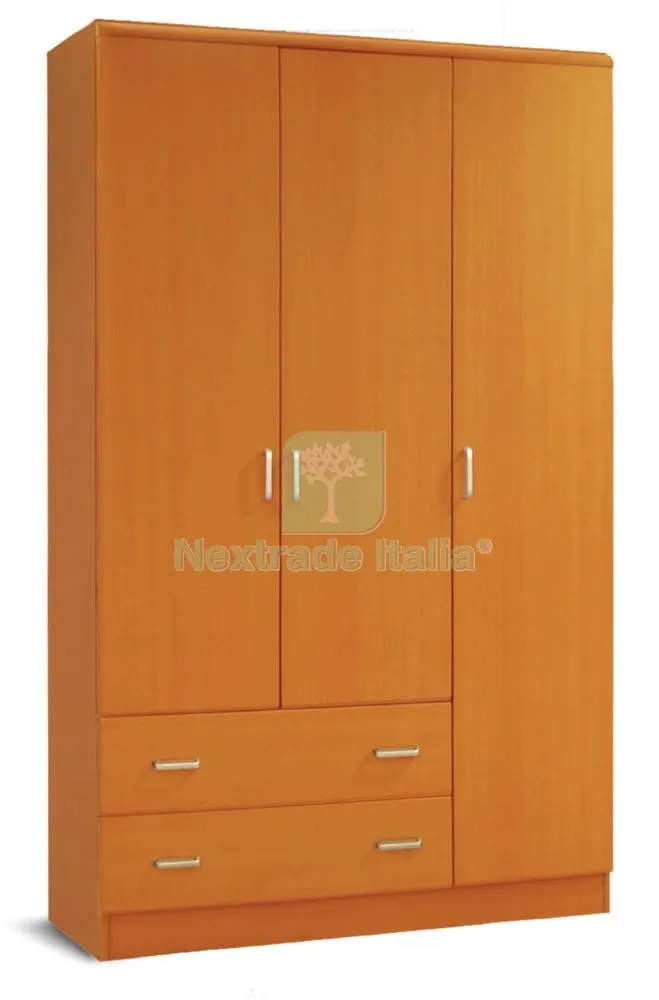 Kit Armadio MOD.SPACE Ciliegio 3 Ante +2 Cassetti H.190 — Arredo — rif. FERX.58425