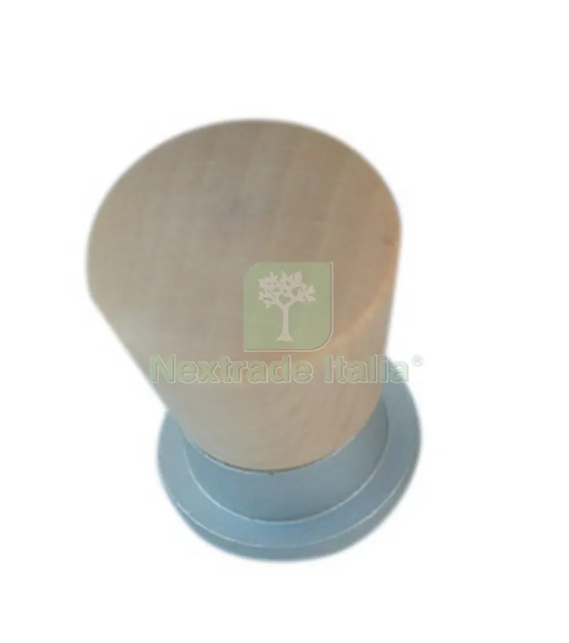 Blister Pomoli in LEGNO/ Ottone Diametro 19MM Frassino (PZ.2) — Maniglie e pomelli — rif. FERX.58674