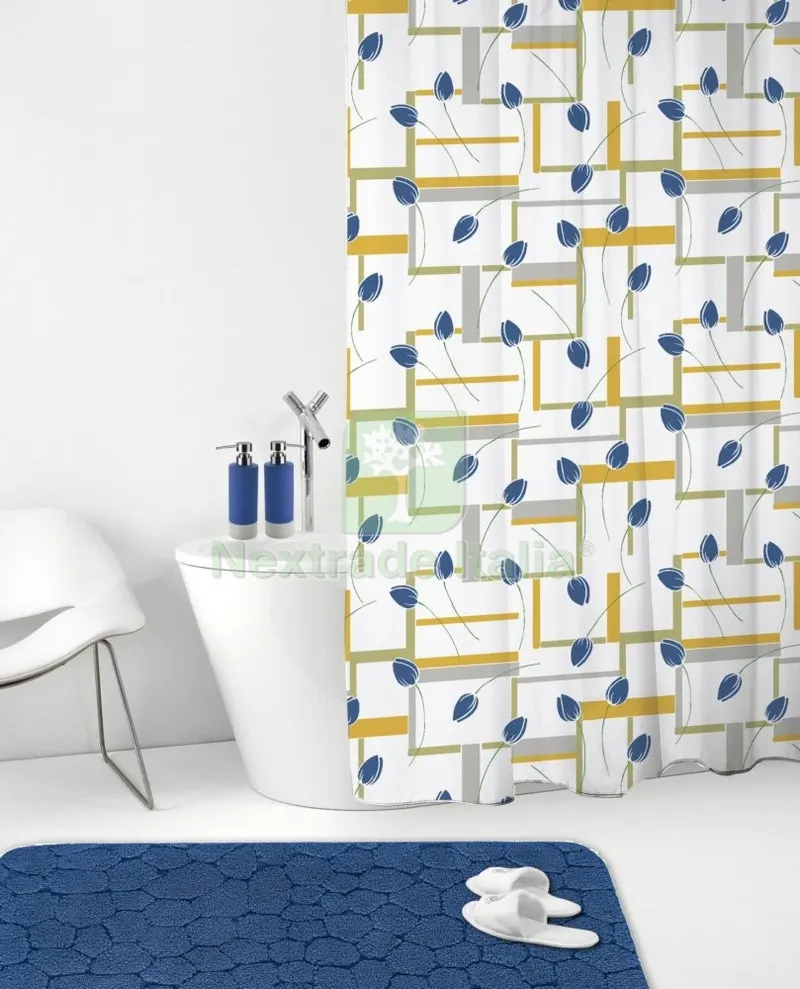 Gedy Tenda Doccia in Poliestere Fiori 122 CM 240X200 — Accessori bagno — rif. FERX.58819