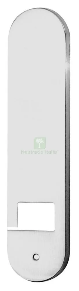BLISTER COPRIAVVOLGITORE "AURORA" CROMO SATINATO — Ferramenta porte e finestre — rif. FERX.58821