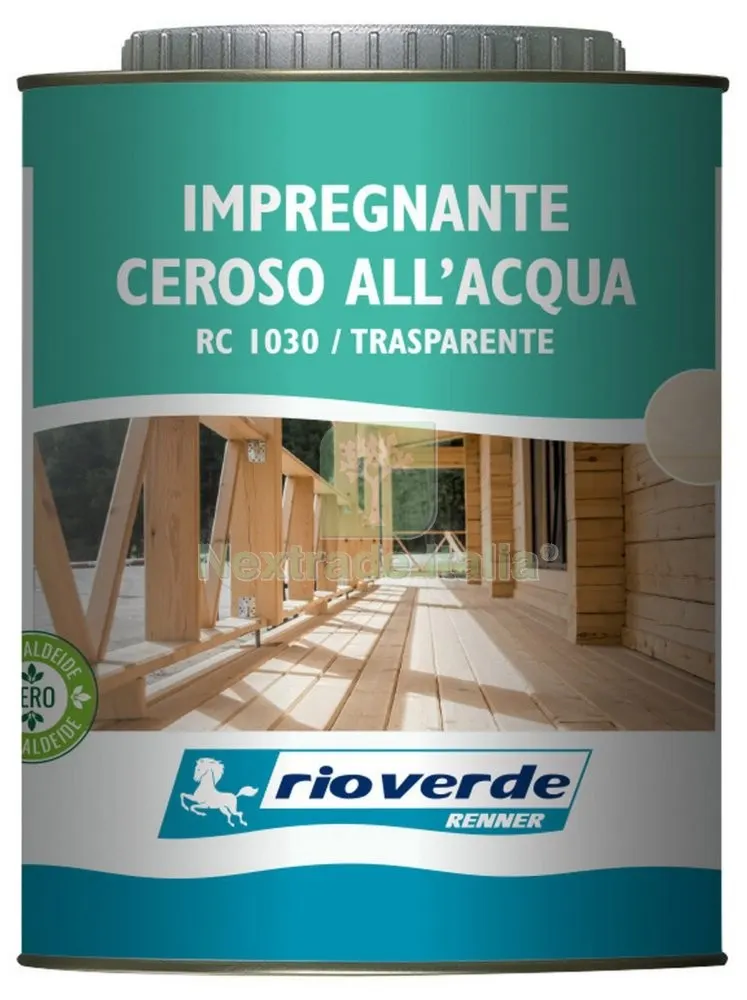 6PZ RIOVERDE RC 1030 IMPREGNANTE CEROSO TRASPARENTE LT.0,750 — Vernici e smalti — rif. FERX.5900 6PZ RIOVERDE RC 1030 IMPREGNANTE CEROSO TRASPARENTE LT.0,750 — Vernici e smalti — rif. FERX.5900