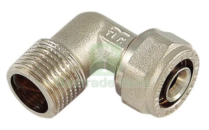10PZ GOMITO MASCHIO 16X1/2" X MULTISTRATO — Tubi e raccordi — rif. FERX.5949