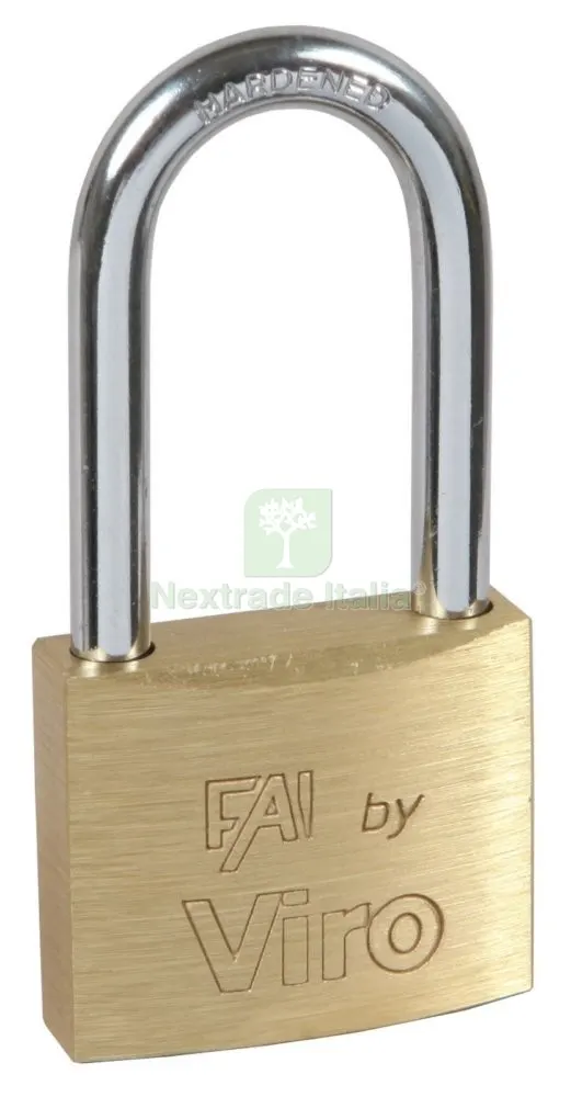 12PZ Viro ART. 554.42 Lucchetto Arco Lungo MM.40 — Lucchetti e catene — rif. FERX.59845 12PZ Viro ART. 554.42 Lucchetto Arco Lungo MM.40 — Lucchetti e catene — rif. FERX.59845