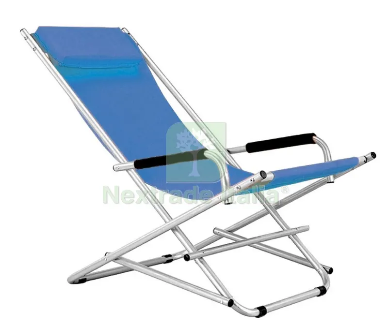 2PZ Katia Sedia Sdraio in Acciaio Blu — Tempo libero outdoor — rif. FERX.59907