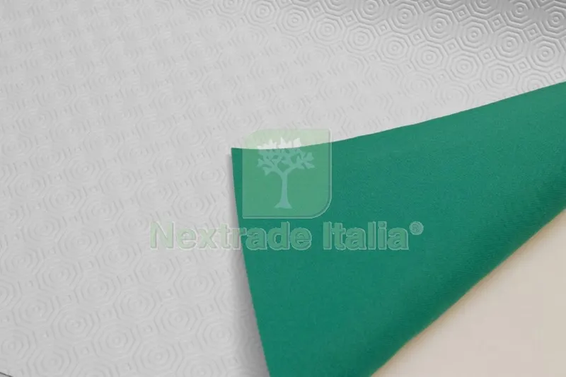 20MT MOLLETTONE H 138 CM BIANCO/VERDE — Casalinghi e organizzazione — rif. FERX.5991