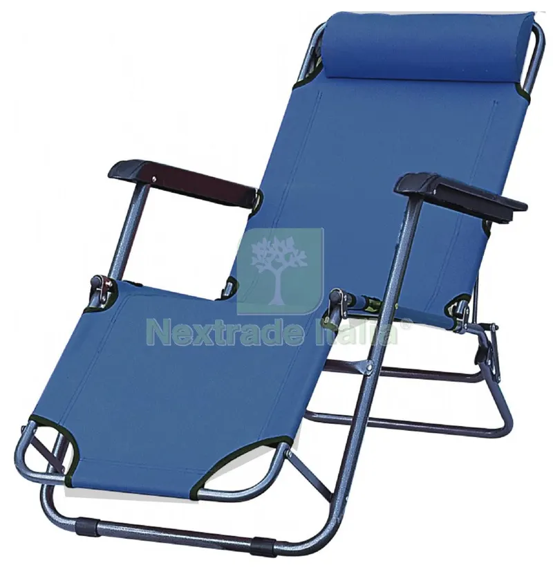 2PZ Katia Poltrona Notturna in Acciaio Bleu — Arredo — rif. FERX.59951