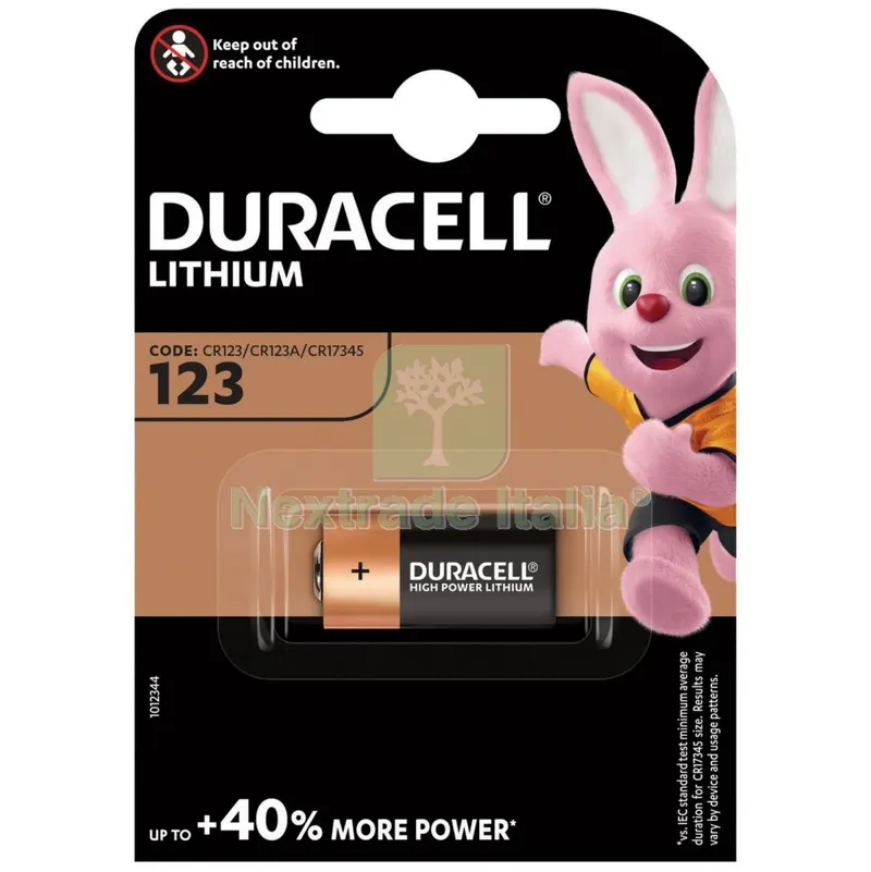 10BLISTER DURACELL BATTERIA LITIO DL123 — Batterie e caricabatterie — rif. FERX.60024 10BLISTER DURACELL BATTERIA LITIO DL123 — Batterie e caricabatterie — rif. FERX.60024