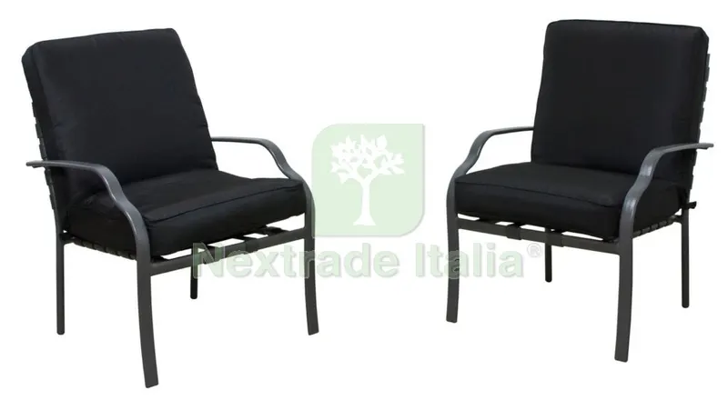 4PZ Poltrona "lucrezia" in Alluminio con Cuscino — Arredo — rif. FERX.60036