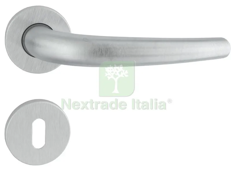 4BLISTER BLISTER MANIGLIA "TORINO" CON ROSETTA CROMO SATINATO — Maniglie e pomelli — rif. FERX.60046
