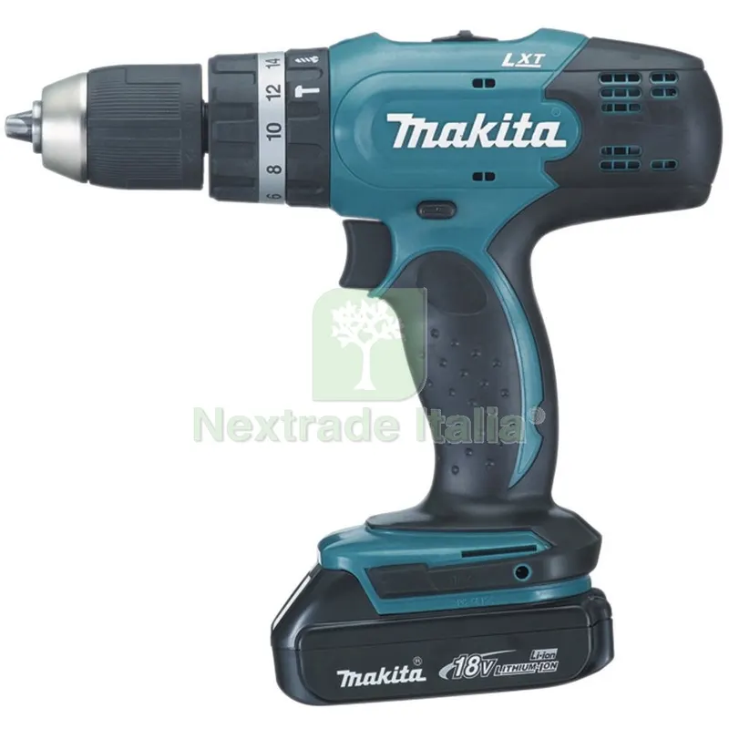 Makita Trapano a Batteria 18VP-LI con 2 Battenti DHP453RYE — Trapani e avvitatori — rif. FERX.60054 Makita Trapano a Batteria 18VP-LI con 2 Battenti DHP453RYE — Trapani e avvitatori — rif. FERX.60054