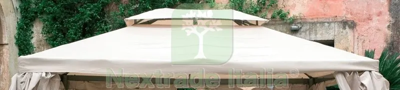 TOP COPERTURA X GAZEBO "SAHARA" IN POLIESTERE MT 4X4 — Gazebo e strutture giardino — rif. FERX.60065 TOP COPERTURA X GAZEBO "SAHARA" IN POLIESTERE MT 4X4 — Gazebo e strutture giardino — rif. FERX.60065