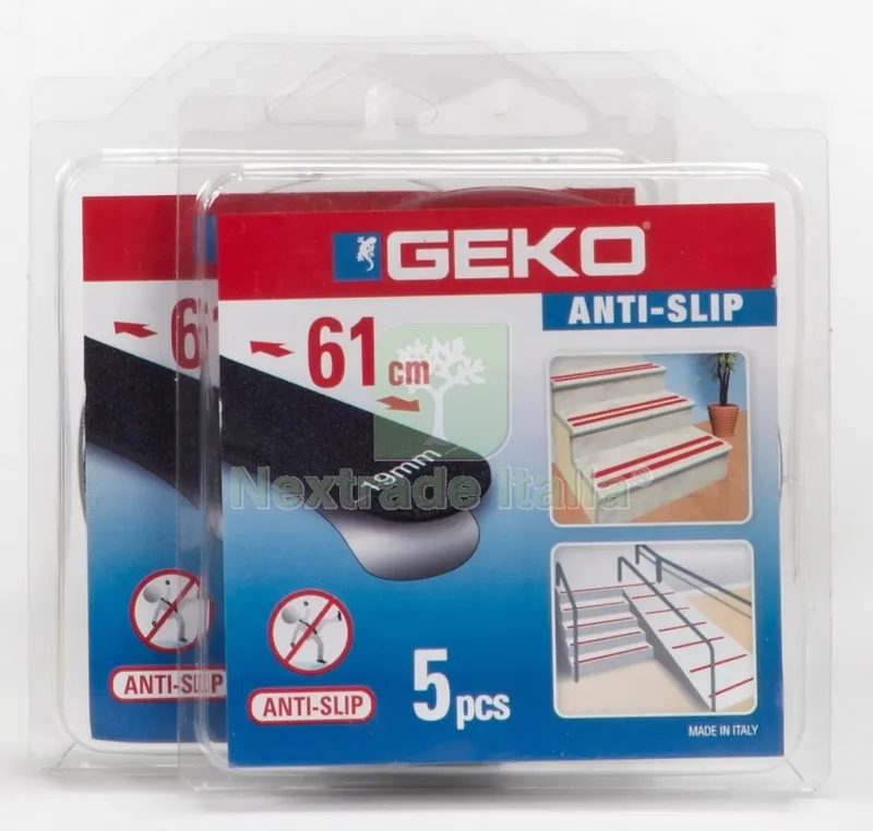 Confezione 5 Antisdrucciolo Nero MM. 19X610 — Profili antiscivolo e gomma — rif. FERX.60107