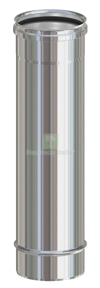 10PZ Tubo Inox Aisi 304 CM. 50 Diametro 80 x Pellet — Stufe e camini — rif. FERX.6012