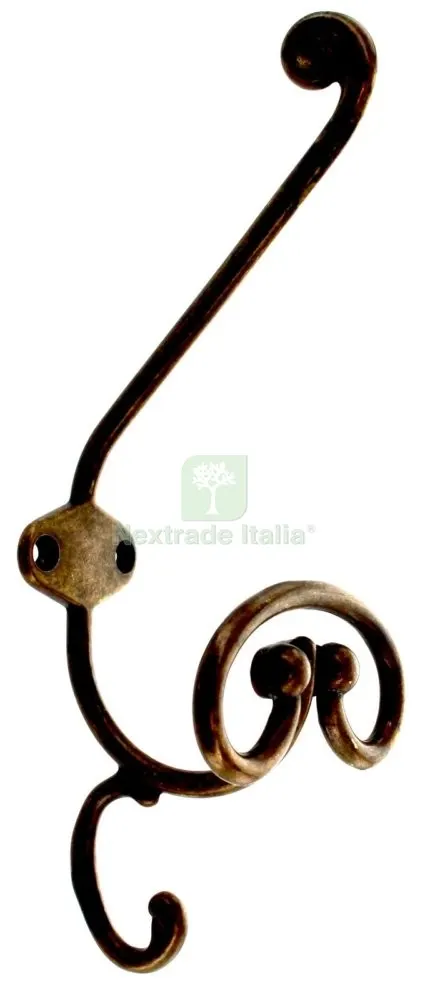 Blister Appendiabiti Anticato 43005 MM.200 Ottone Antico — Casalinghi e organizzazione — rif. FERX.60209 Blister Appendiabiti Anticato 43005 MM.200 Ottone Antico — Casalinghi e organizzazione — rif. FERX.60209