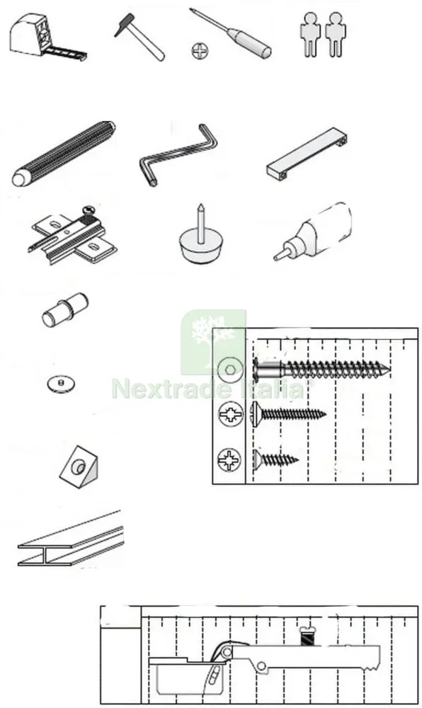 Kit Scarpiera 2ANTE/6RIPIANI-(BUSTA Montaggio) — Arredo — rif. FERX.602258 — foto 2 Kit Scarpiera 2ANTE/6RIPIANI-(BUSTA Montaggio) — Arredo — rif. FERX.602258 — foto 2