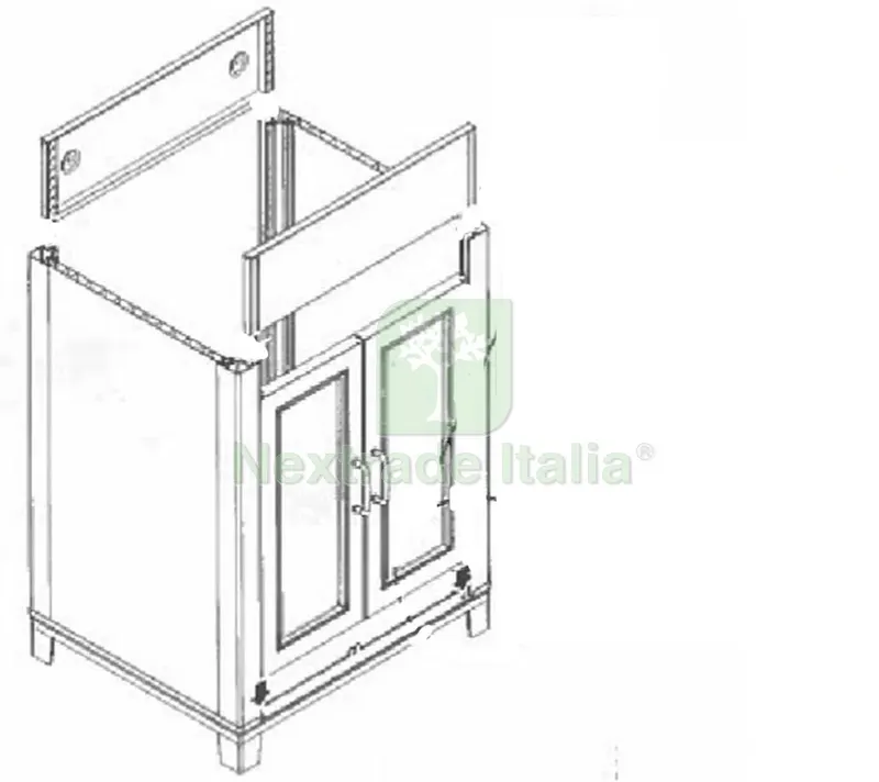 KIT LAVATOIO RESINA BIANCO-(ALZATA FRONTALE) — Cristalleria e tavola — rif. FERX.602314 — foto 2 KIT LAVATOIO RESINA BIANCO-(ALZATA FRONTALE) — Cristalleria e tavola — rif. FERX.602314 — foto 2