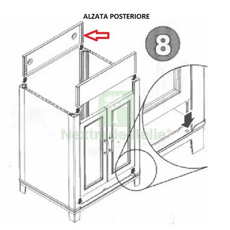 KIT LAVATOIO RESINA BIANCO-(ALZATA POSTERIORE) — Cristalleria e tavola — rif. FERX.602315