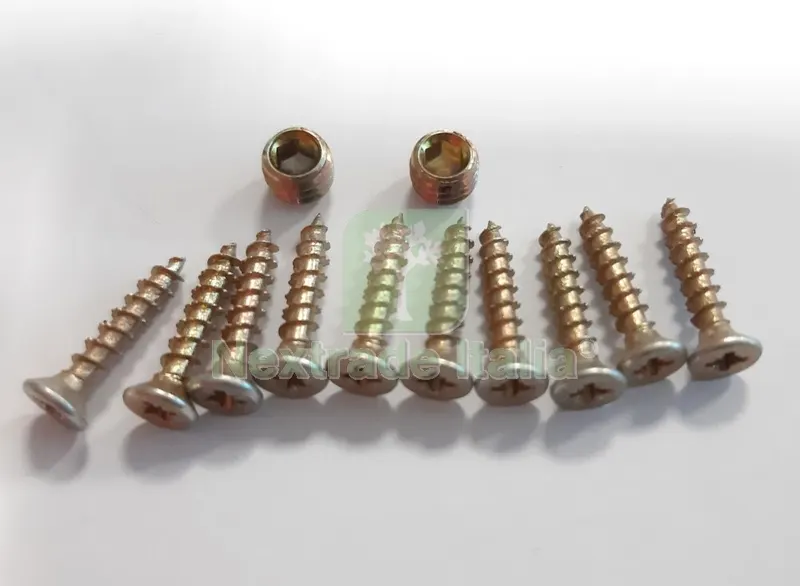 Kit Fissaggio Maniglia Torino con Rosetta Cromo Satinato — Maniglie e pomelli — rif. FERX.602533