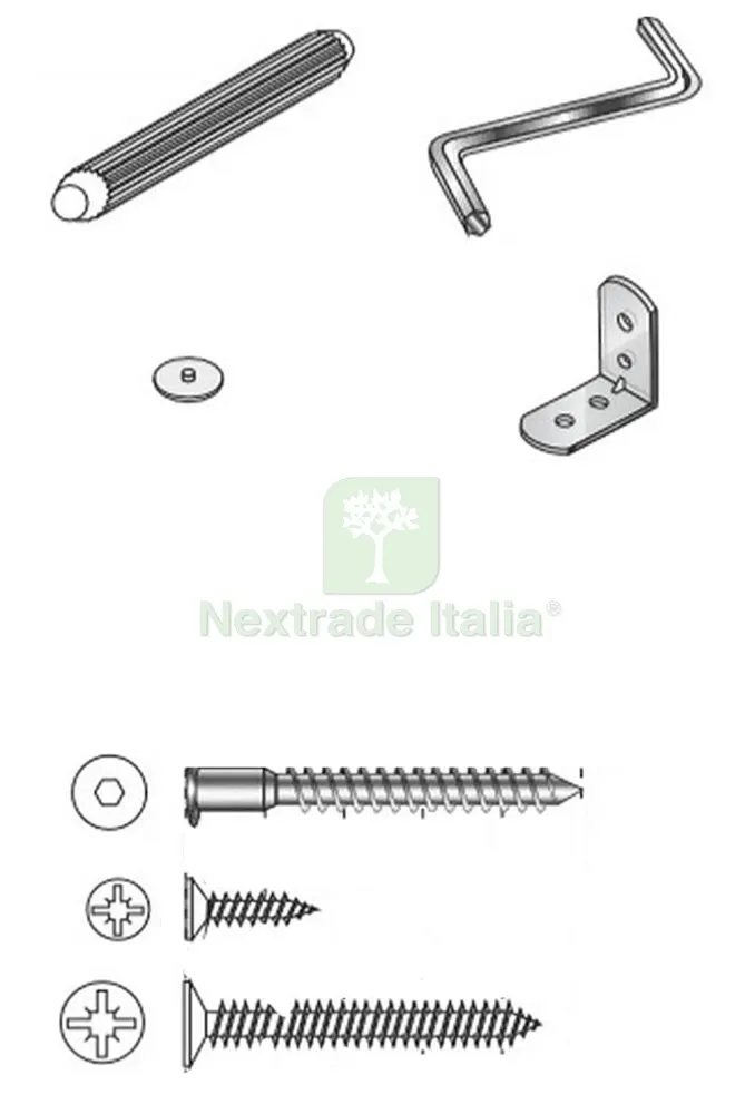 Accessori Montaggio x Kit Libreria ZIG-ZAG — Arredo — rif. FERX.602716 — foto 2 Accessori Montaggio x Kit Libreria ZIG-ZAG — Arredo — rif. FERX.602716 — foto 2