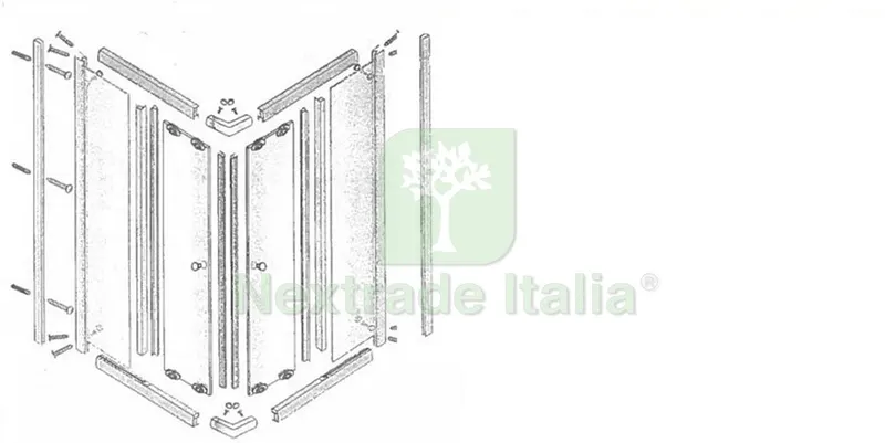 PROFILO A MURO X BOX DOCCIA CRISTALLO LUSSO — Accessori bagno — rif. FERX.602742 — foto 2 PROFILO A MURO X BOX DOCCIA CRISTALLO LUSSO — Accessori bagno — rif. FERX.602742 — foto 2