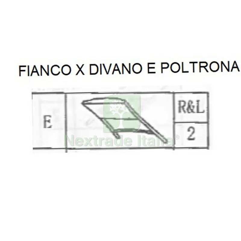 Fianco Sinistro Divano/Poltrona Salotto Minorca — Arredo — rif. FERX.602743