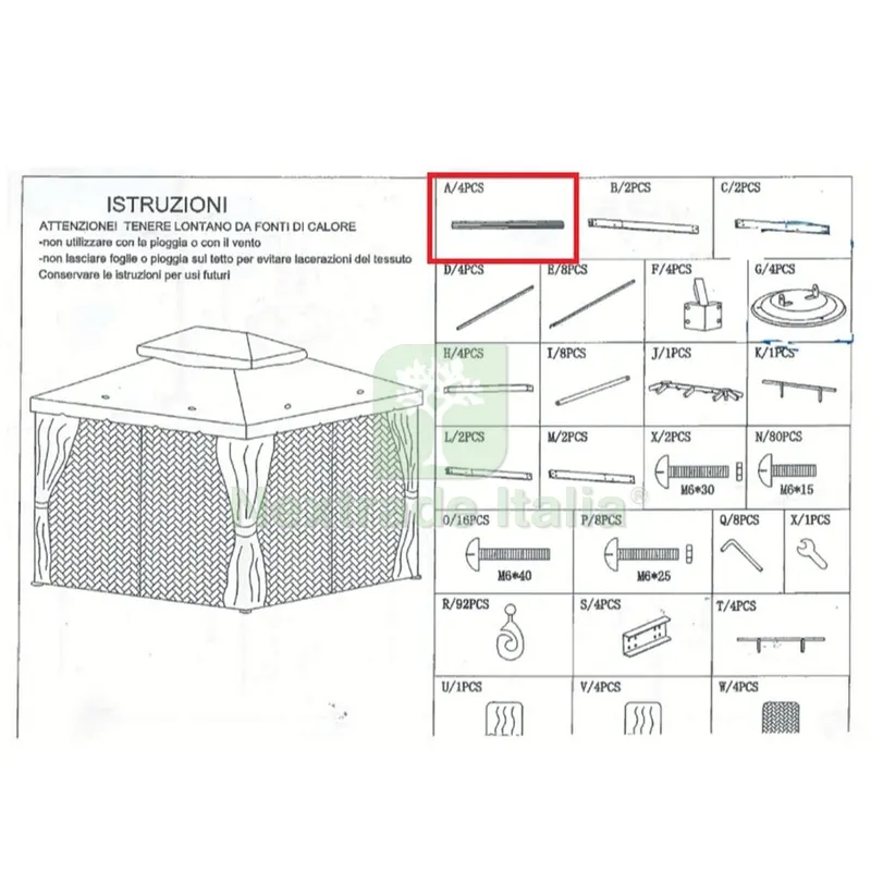 Palo (A)X Gazebo Adventure Magnum 3,6X4,8 — Gazebo e strutture giardino — rif. FERX.602755 Palo (A)X Gazebo Adventure Magnum 3,6X4,8 — Gazebo e strutture giardino — rif. FERX.602755