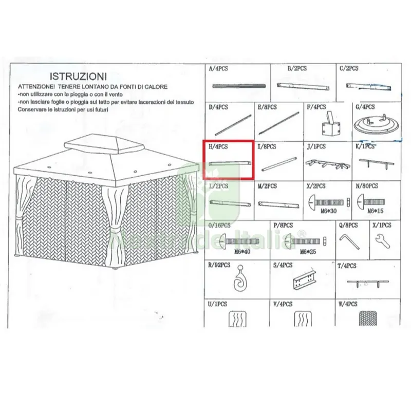 Staffa (H)X Gazebo Adventure Magnum — Gazebo e strutture giardino — rif. FERX.602760 Staffa (H)X Gazebo Adventure Magnum — Gazebo e strutture giardino — rif. FERX.602760