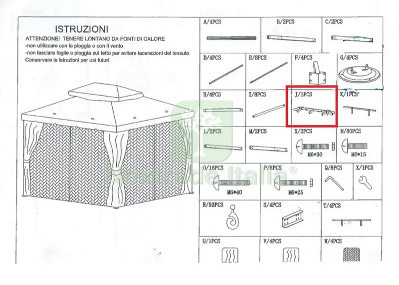 Crociera (J)X Gazebo Adventure Magnum — Gazebo e strutture giardino — rif. FERX.602789 Crociera (J)X Gazebo Adventure Magnum — Gazebo e strutture giardino — rif. FERX.602789