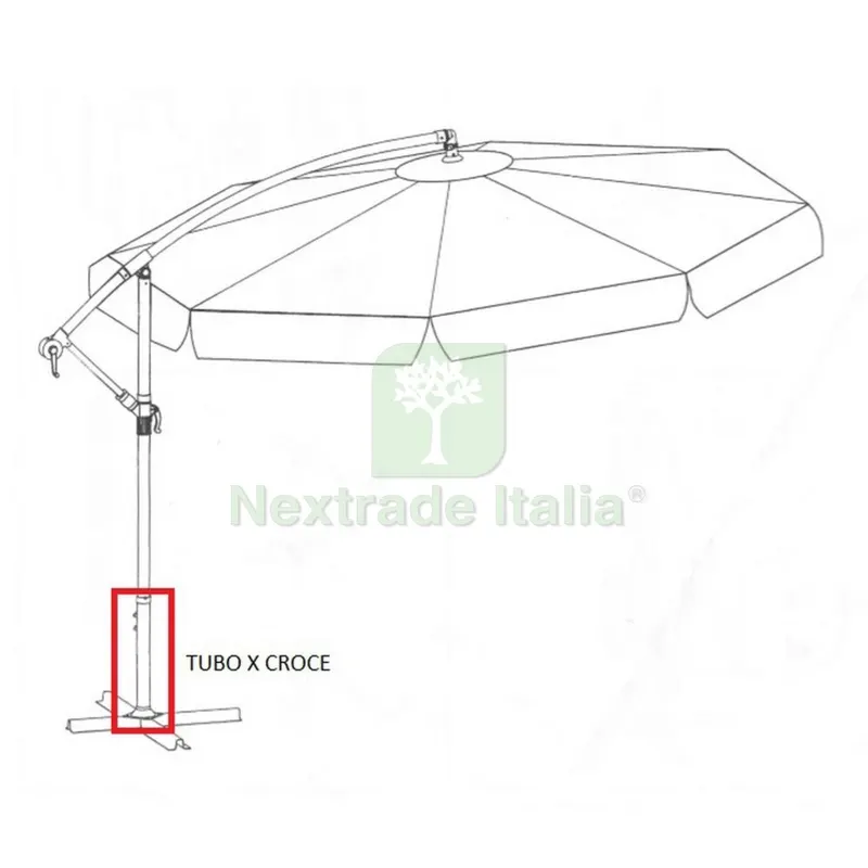 Tubo x Base Ombrellone Decentrato Flyn — Tempo libero outdoor — rif. FERX.602818