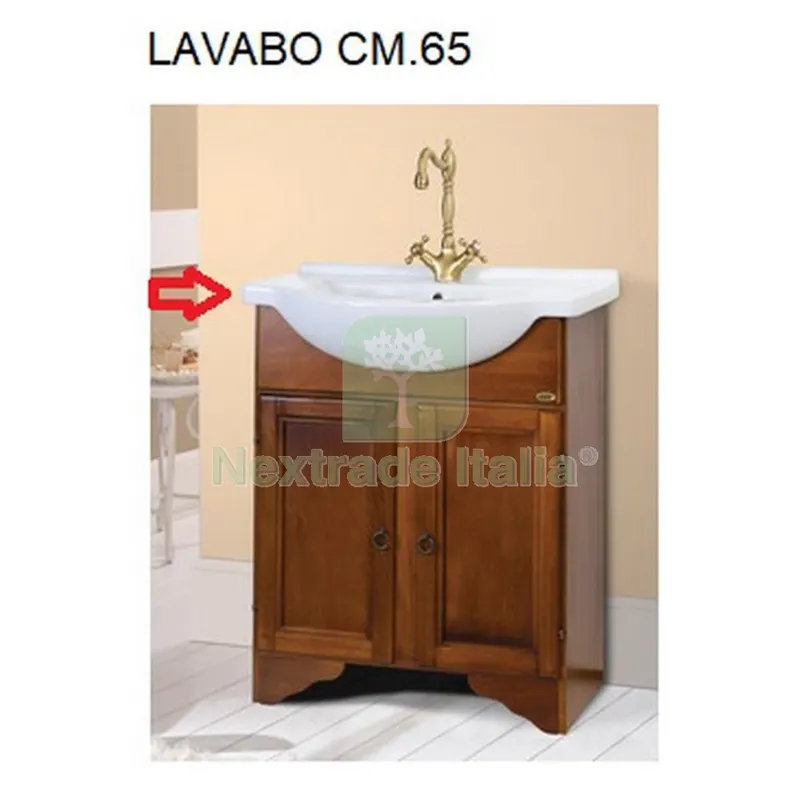 Lavabo Console CM.65 x Mobile Bagno Arte Povera Larisa — Accessori bagno — rif. FERX.602864 Lavabo Console CM.65 x Mobile Bagno Arte Povera Larisa — Accessori bagno — rif. FERX.602864