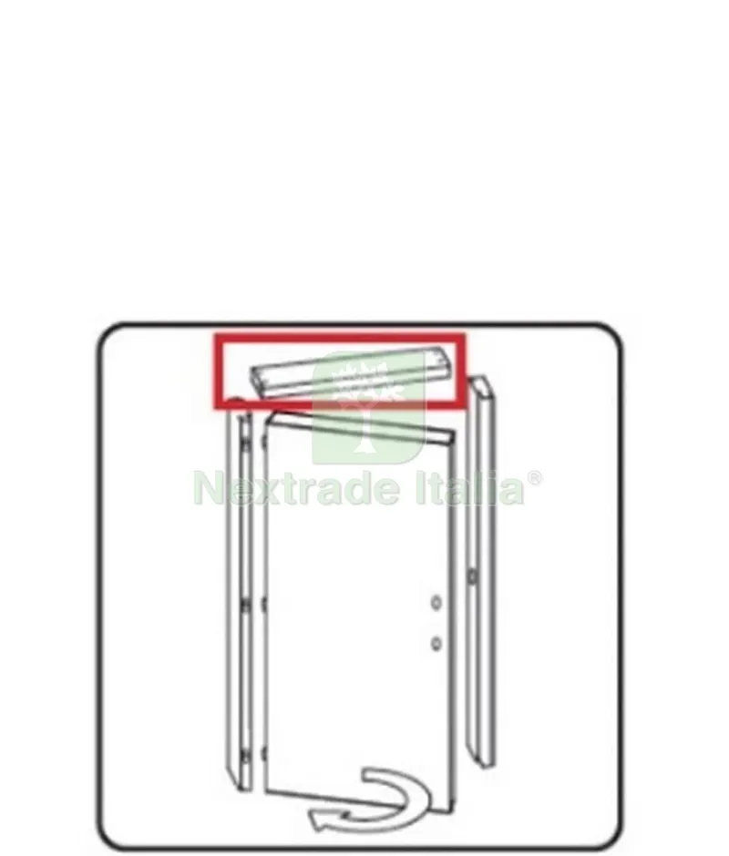 Traverso Battente 800X100 Porta Microtec Bianco — Attrezzi da giardino — rif. FERX.602870 — foto 2 Traverso Battente 800X100 Porta Microtec Bianco — Attrezzi da giardino — rif. FERX.602870 — foto 2