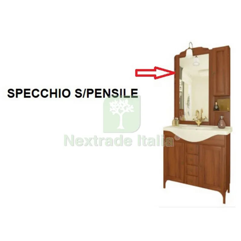 Specchio Senza Pensile x Mobile Bagno Arte Povera Eleonora 85 — Accessori bagno — rif. FERX.602944 Specchio Senza Pensile x Mobile Bagno Arte Povera Eleonora 85 — Accessori bagno — rif. FERX.602944