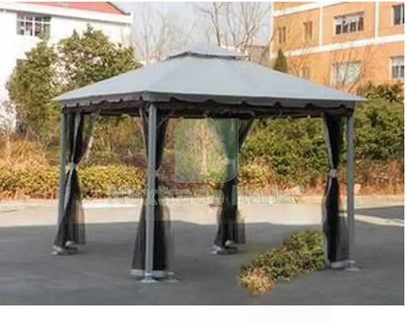 Set 4 Teli Moschiera x Gazebo in Acciaio Smeralda MT.3X3 — Gazebo e strutture giardino — rif. FERX.602994 — foto 2 Set 4 Teli Moschiera x Gazebo in Acciaio Smeralda MT.3X3 — Gazebo e strutture giardino — rif. FERX.602994 — foto 2