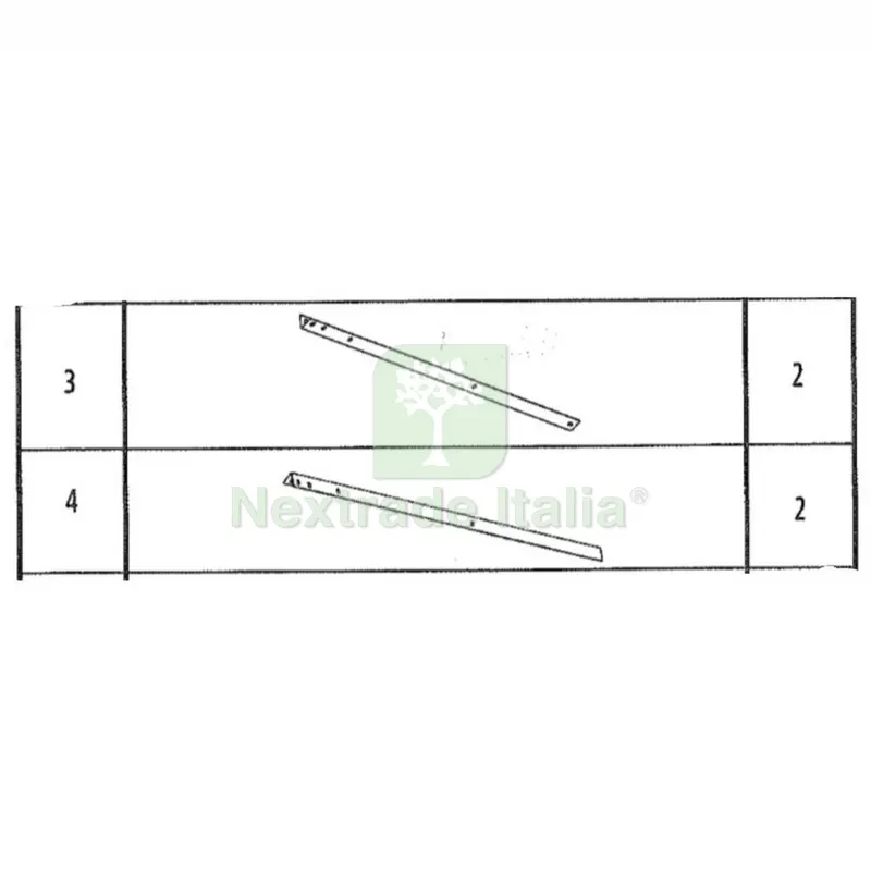 Kit 4 Piedi x Barbecue MOD.XZ02D — Tempo libero outdoor — rif. FERX.603016