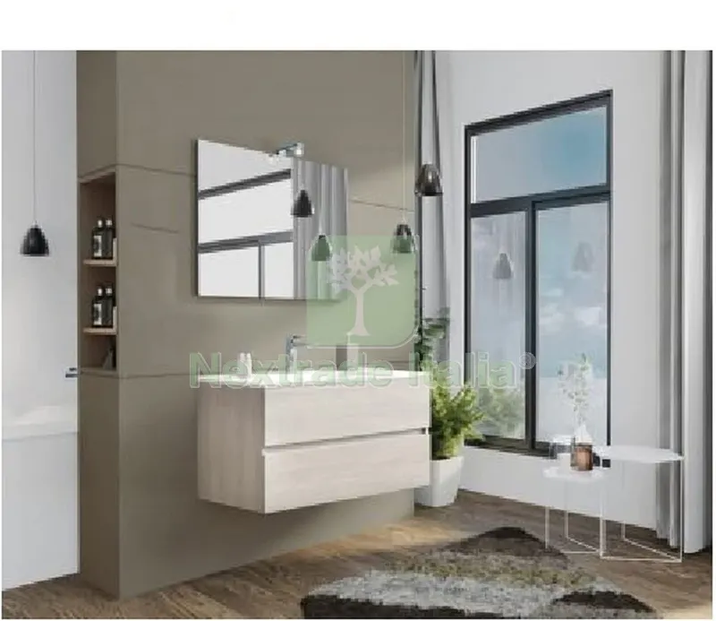 Specchio x Mobile Bagno NEW Splash CM.105 Rovere Grigio — Accessori bagno — rif. FERX.603029 — foto 2 Specchio x Mobile Bagno NEW Splash CM.105 Rovere Grigio — Accessori bagno — rif. FERX.603029 — foto 2