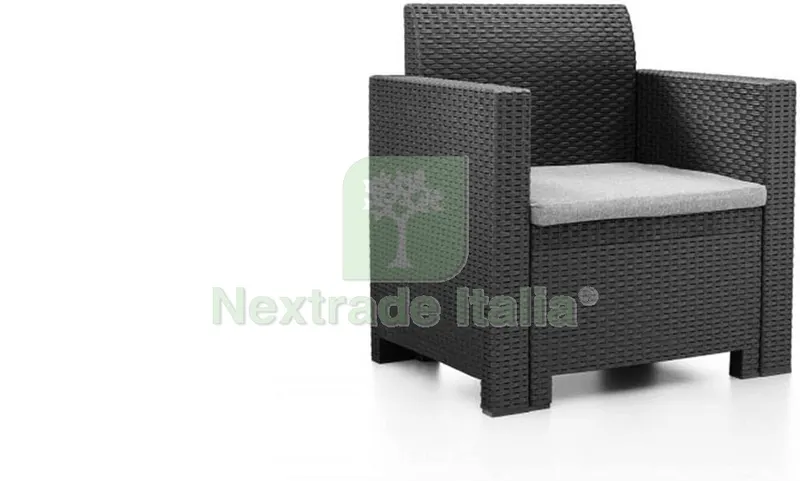 Bracciolo a x Salotto Resina 4PZ.CON CUSCINO.NEBRASKA 2 Marrone — Casalinghi e organizzazione — rif. FERX.603047 — foto 2 Bracciolo a x Salotto Resina 4PZ.CON CUSCINO.NEBRASKA 2 Marrone — Casalinghi e organizzazione — rif. FERX.603047 — foto 2